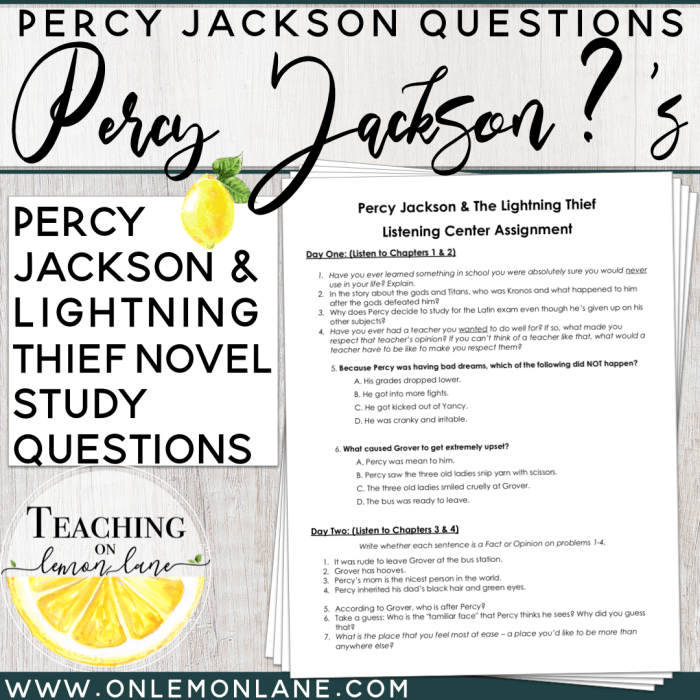 Percy jackson chapter 10 questions and answers