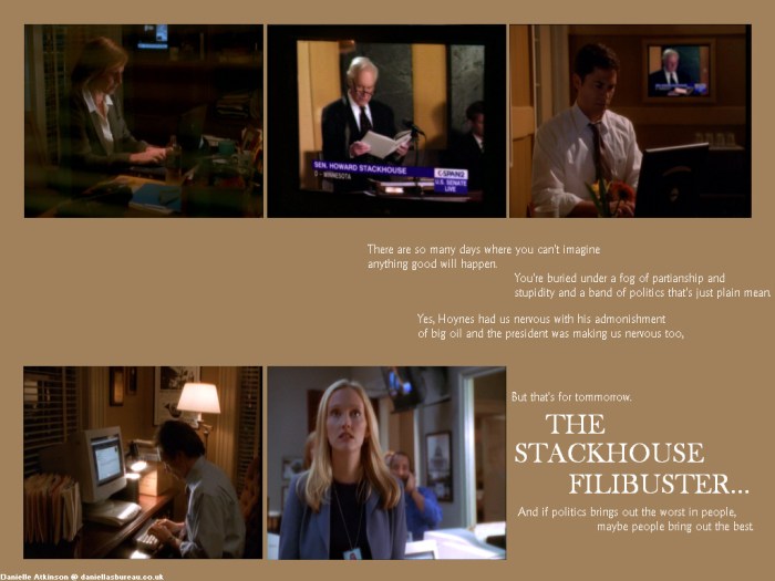 West wing stackhouse filibuster questions answers